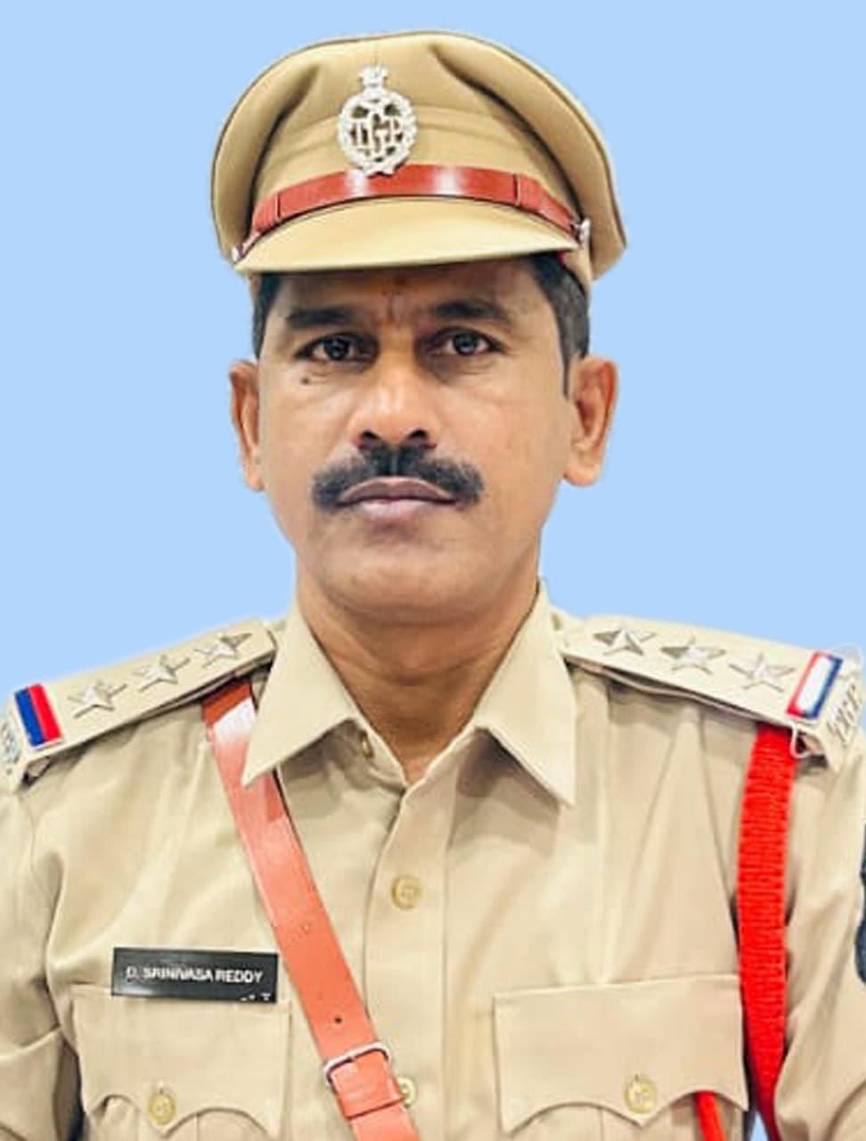 D. Srinivas Reddy in police uniform